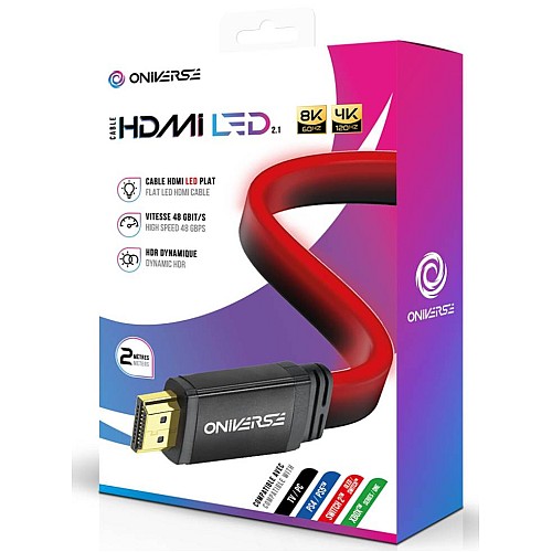 Oniverse Hdmi Led Cable 8k Red