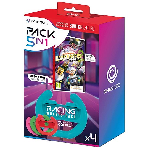 Oniverse Nsw Bundle Nickelodeon Kart Racers 2 Grand Prix (ciab) + 4 Wheels