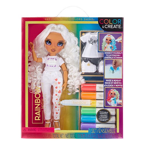Rainbow High Color & Create Fashion Doll Purple Eyes (594147)