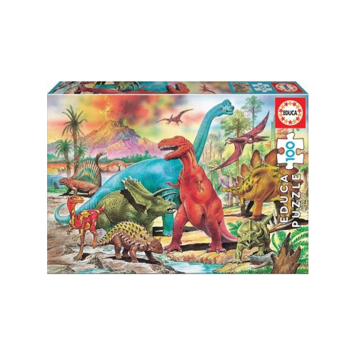 Educa 100 Pcs Dinosaurs (80-13179)