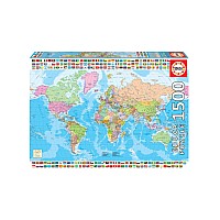 Educa 1500 Pcs The World Map (018500)