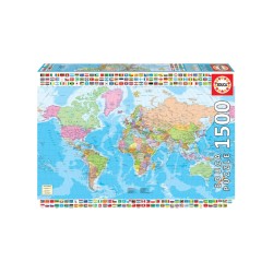 Educa 1500 Pcs The World Map (018500)