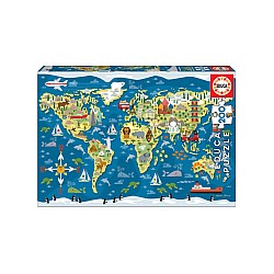 Educa 200 Pcs World Map (80-19292)