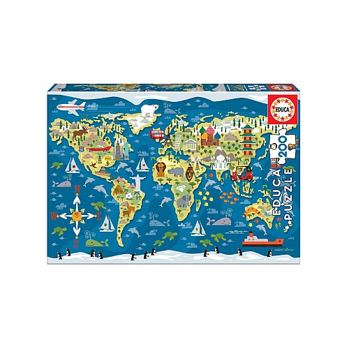 Educa 200 Pcs World Map (80-19292)