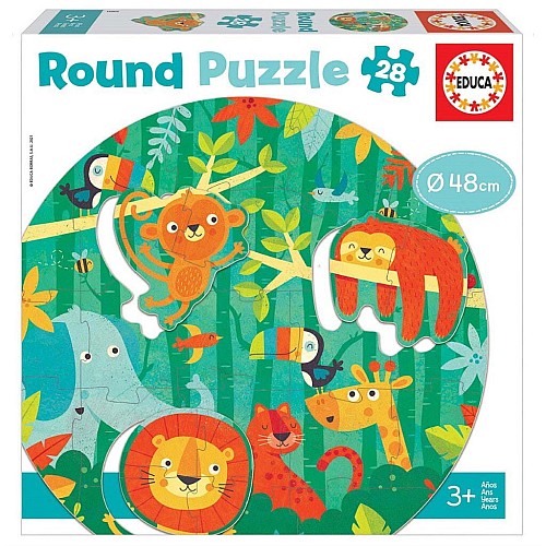 Educa Round Puzzle The Jungle (80-18906)