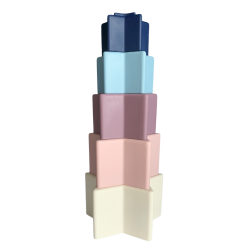 Magni Siliconee Stacking Tower W. Star Shaped Boxes (5548)