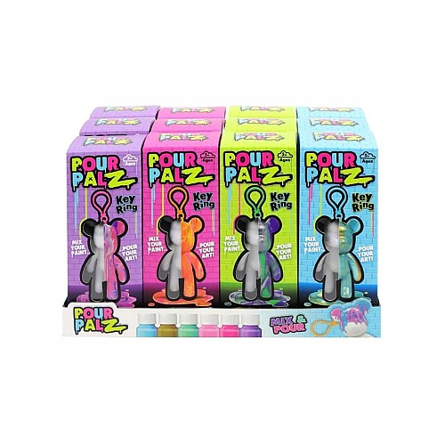 Pour Palz Diy Paint Bear Keyring Random (33130154)