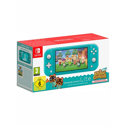 Console Switch Lite Animal Crossing Bundle Turquoise