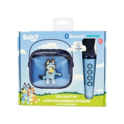 Otl Bluey Popsing Led Light-up Wireless Karaoke Speaker & Microphone