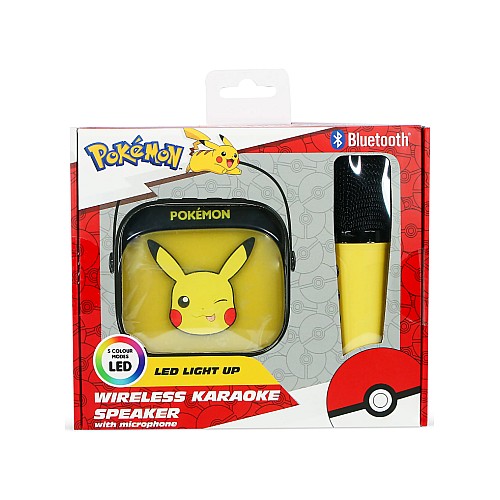 Tl Pikachu Popsing Led Light Up Wireless Karaoke Speaker With Microphone Pokemon