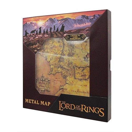 The Lord Of The Rings Metal Map