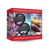 Super Street Racer Game With Twin Racing Wheels Bundle