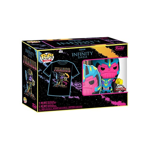 Funko Pop Boxed Tee Marvel Thanos M Blacklight (63601)