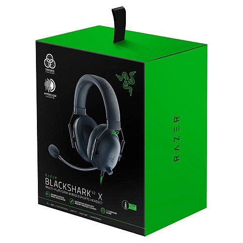 Razer Blackshark V2 X Wired Esports Gaming Headset With 7.1 Surround