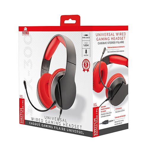 Trade Invaders Universal Gaming Headset Spx 300 Red