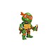 Jada Ninja Turtles Michelangelo 10cm (253283002) Jada Ninja Turtles Michelangelo 10cm (253283002)